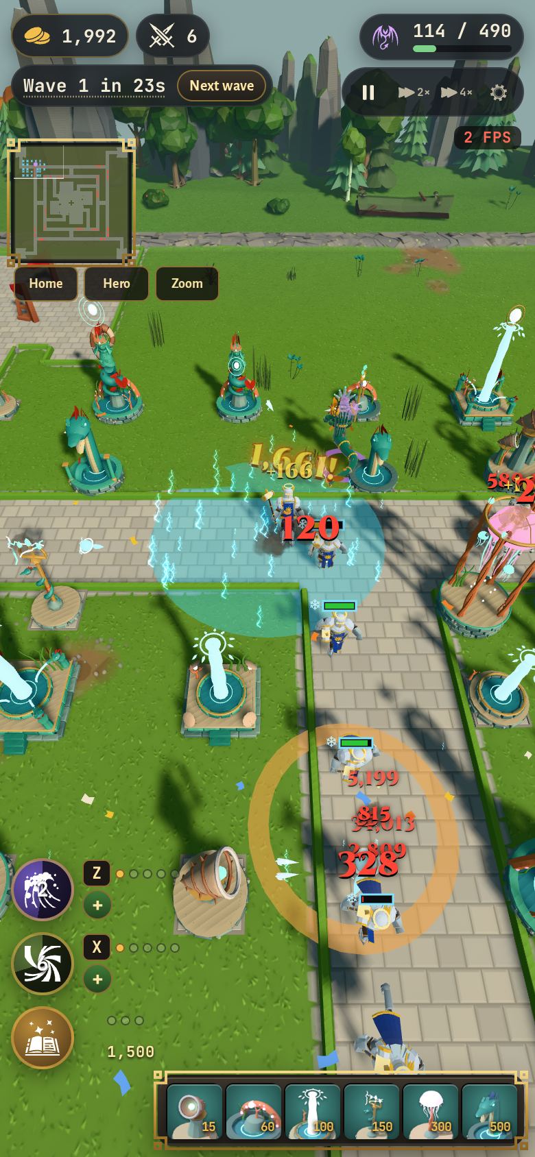 A Naga battle on a phone